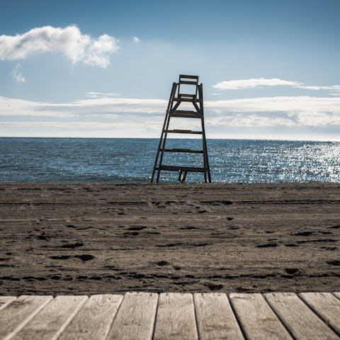Soak up the sun from the sands of Playa de San Pedro de Alcántara