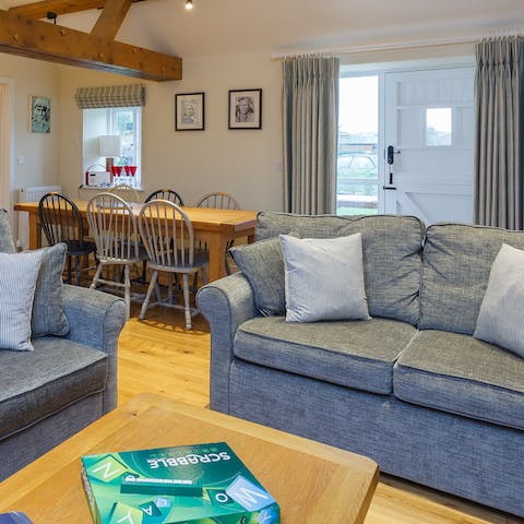 Gather everyone in the lounge for board games on a rainy afternoon