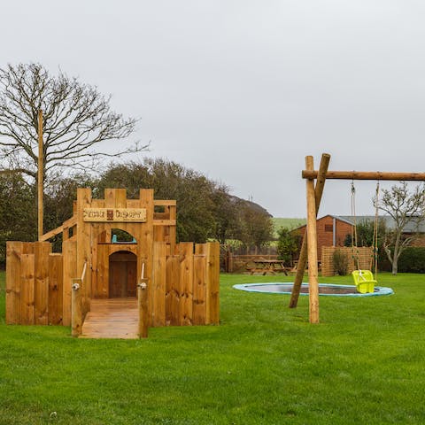 Let the kids run wild in the playground after a wholesome breakfast