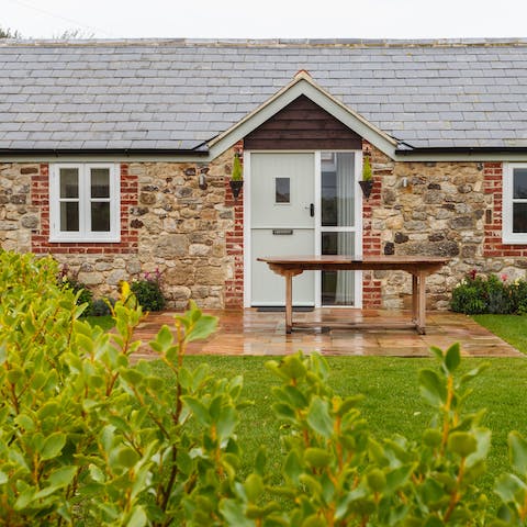 Make the most of your private patio and lawn on a sunny day