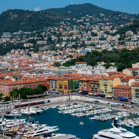 Visit Nice, less than half an hour away by car