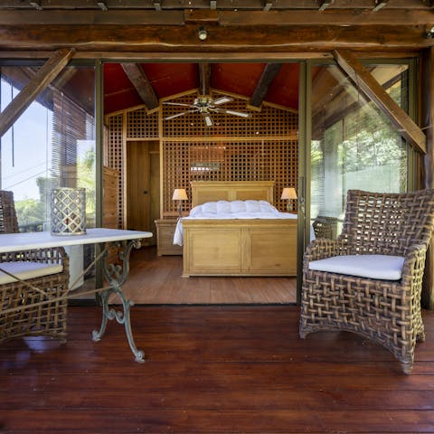 Retreat to the Balinese-style wooden studio