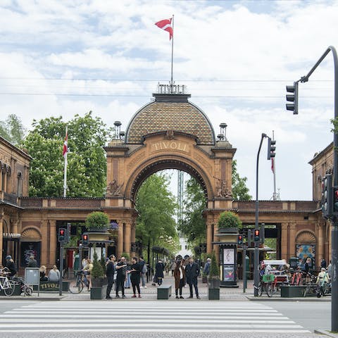 Get your thrills in Tivoli Gardens, just a ten-minute walk away