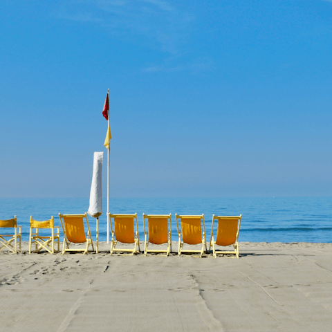 Pack a beach bag and head to the coast of Forte dei Marmi