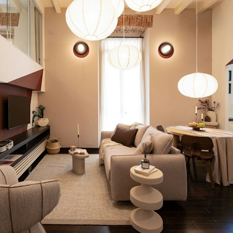 Have a glass of chilled Prosecco in the living room
