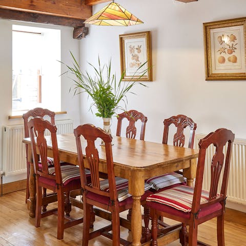 Set the table ready for a slap-up home-cooked dinner