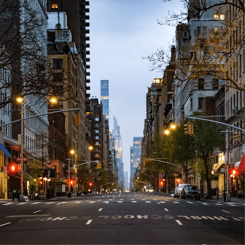 Stay in the heart of the Upper East Side, just a seven-minute walk from Museum Mile