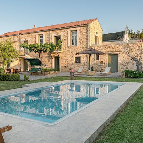 Embrace leisurely days relaxing by the private pool