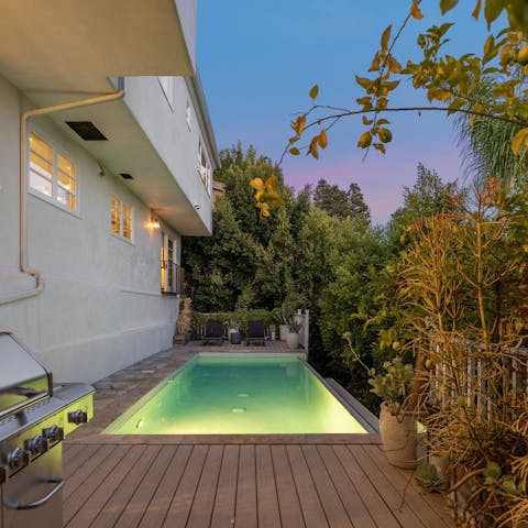 Feel a wonderful sense of wellbeing from the pool