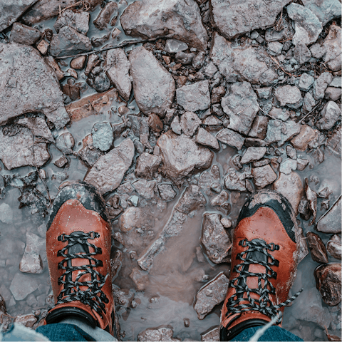 Strap on your walking shoes and explore the nearby trails
