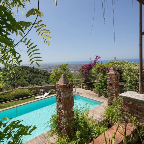 Swim a few lengths in your private pool before mimosas at brunch