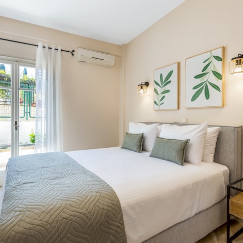 Wake up after a restful sleep to the morning sun