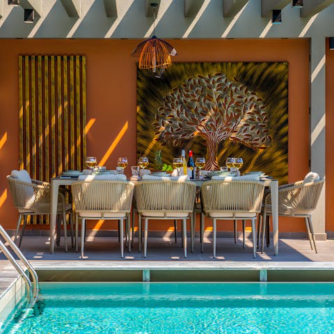 Dine alfresco with your loved ones