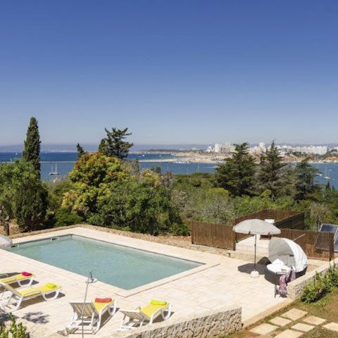 Spend days under the sun by the pool