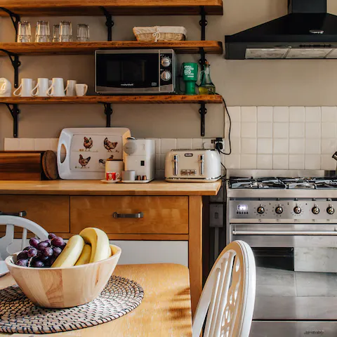 Whip up a feast in the gorgeous kitchen