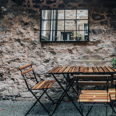 Have your morning coffee in the open air