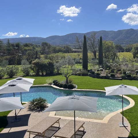 Savour the scenery as you swim and sunbathe