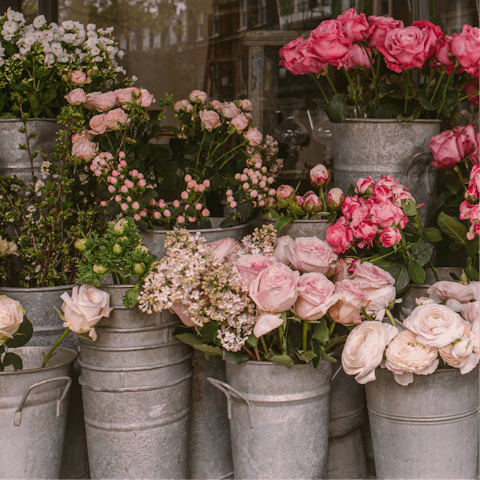 Pick up some flowers from one of the district's markets or florists