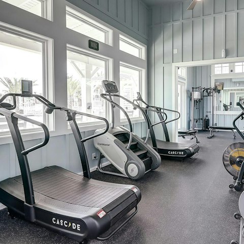 Feel energised after a workout in the shared gym