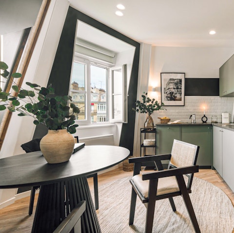 Enjoy a peaceful breakfast before visiting Paris' attractions