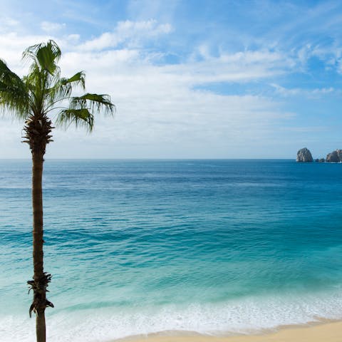 Head down to the beachfront for a sandy stroll and saltwater paddle