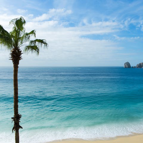 Head down to the beachfront for a sandy stroll and saltwater paddle