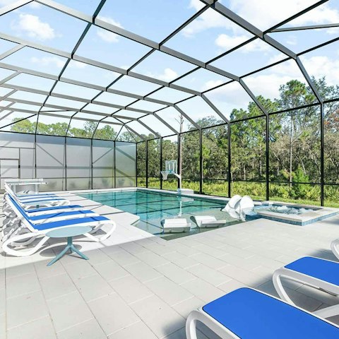 Enjoy laidback days chilling by the private pool