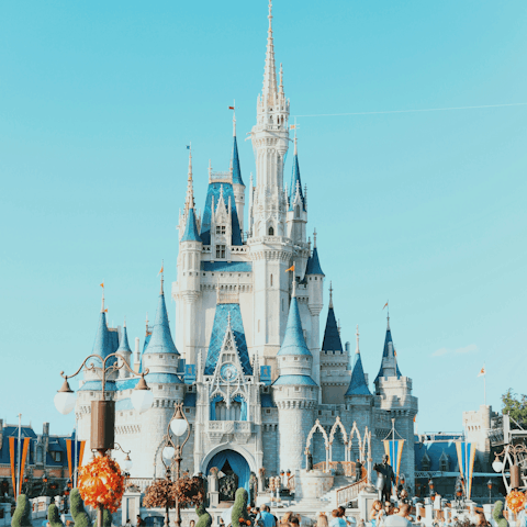 Visit Walt Disney World Resort, just twenty-two minutes away by car