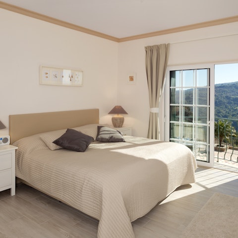 Enjoy direct terrace access from your cosy bedroom