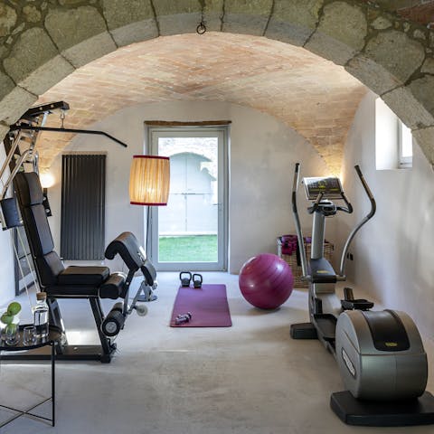 Embrace an uplifting workout in the home gym
