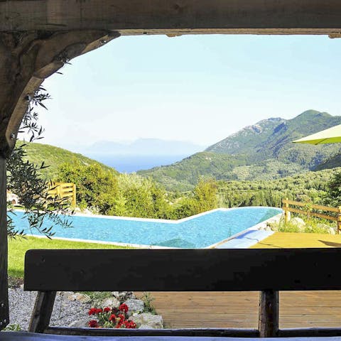 Tuck into homemade meals accompanied by jaw-dropping views