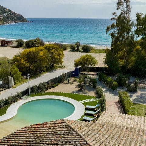 Stay just steps away from the beach