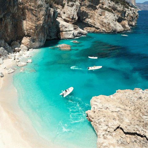 Explore Sardinia's beautiful coastline