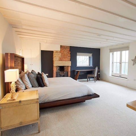 Have a great night's sleep in the huge master bedroom