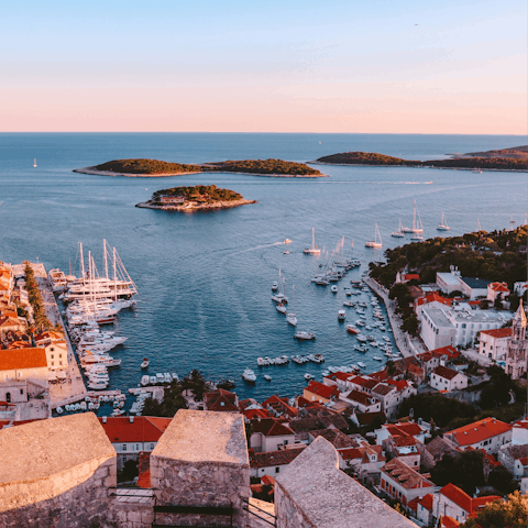 Wander through the traffic-free labyrinthe streets of Hvar Town