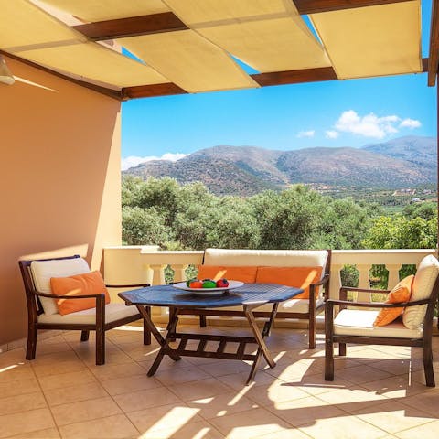 Enjoy a long, lazy barbecue lunch overlooking the mountains