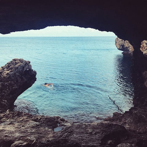 Walk over to Protaras's coastline in a matter of minutes and swim in the Med