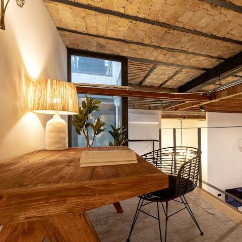 Catch up on work in the mezzanine office area while in Andalusia's capital