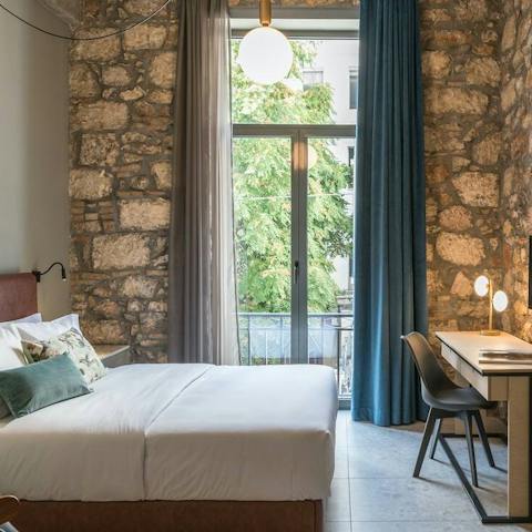 Wake up to plenty of light with the high windows
