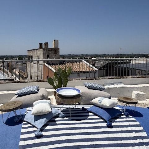 Soak up the sun on the private roof terrace