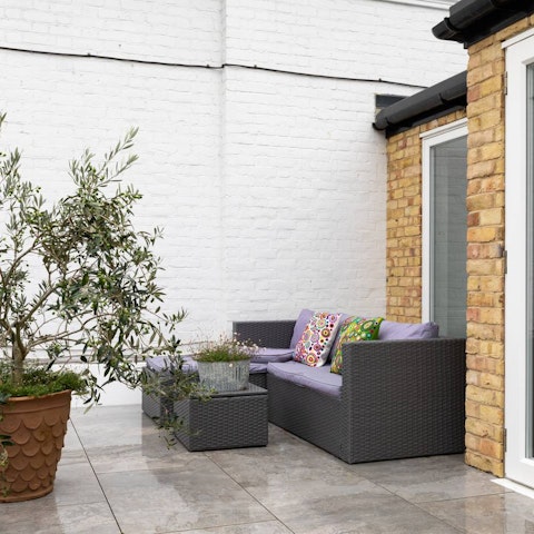 Enjoy a glass of wine on the terrace