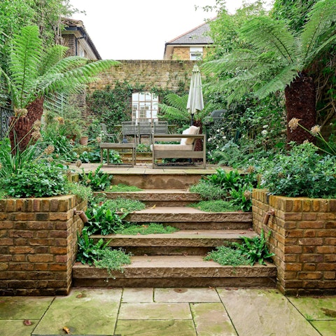 Enjoy morning coffees and evening cocktails in the garden