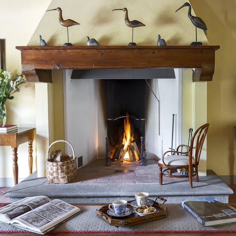 Get cosy in front of the fire on a chilly day
