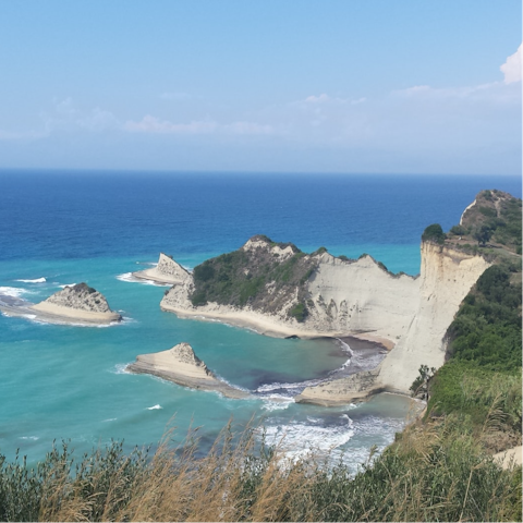 Stay near the sleepy village of Kremithas, in Northeast Corfu