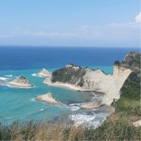 Stay near the sleepy village of Kremithas, in Northeast Corfu