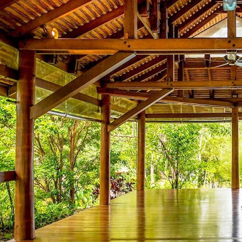 Start your day with some invigorating yoga on the hideaway decking, listening to the sounds of the forest