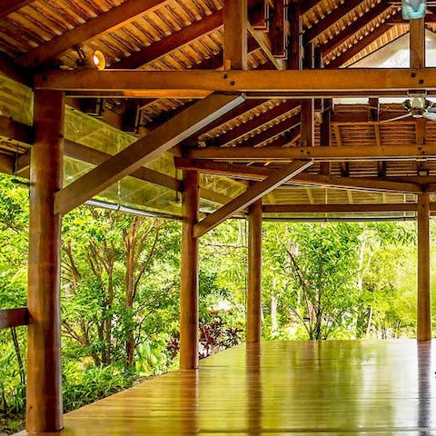 Start your day with some invigorating yoga on the hideaway decking, listening to the sounds of the forest