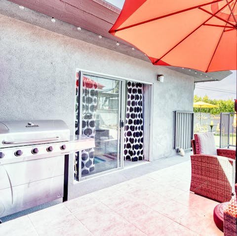 Grill up a feast for the whole gang on the terrace