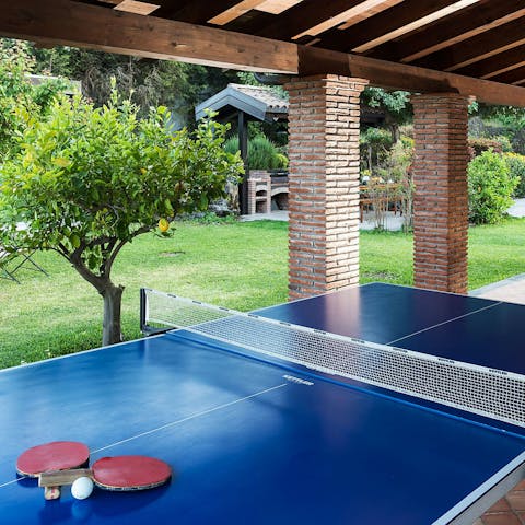 Get competitive over a group game of ping pong