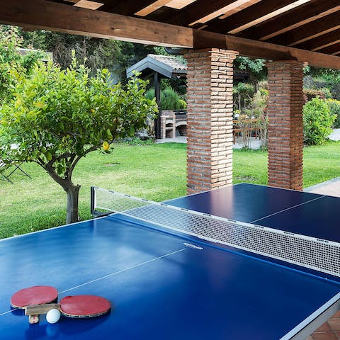 Get competitive over a group game of ping pong